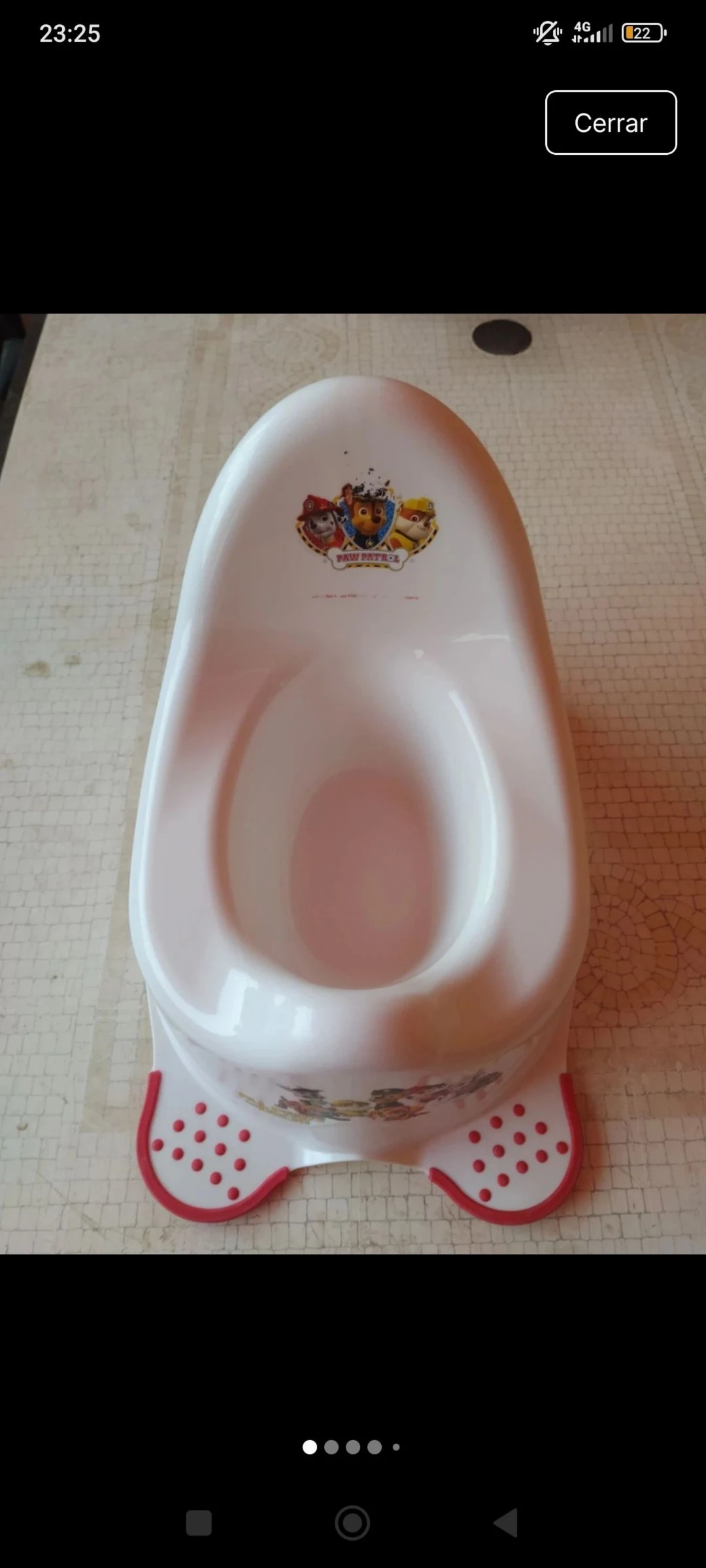Orinal patrulla canina blanco estampado